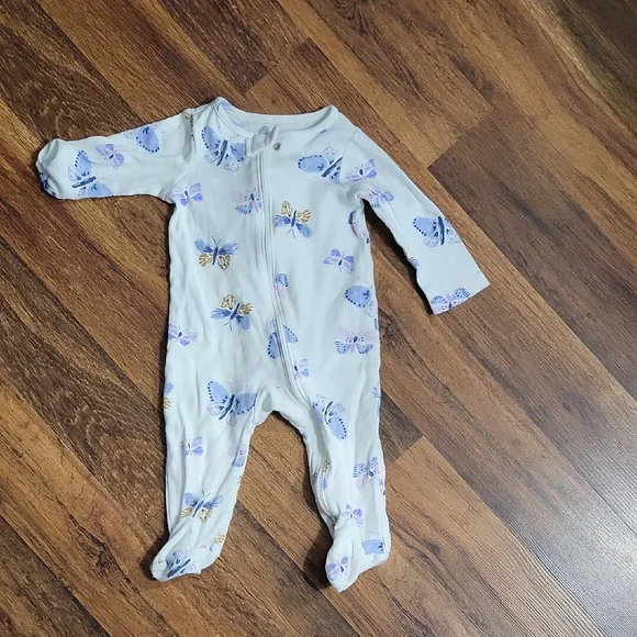 Floral and Butterfly Kids One Pieces Set - Picture 3 of 5